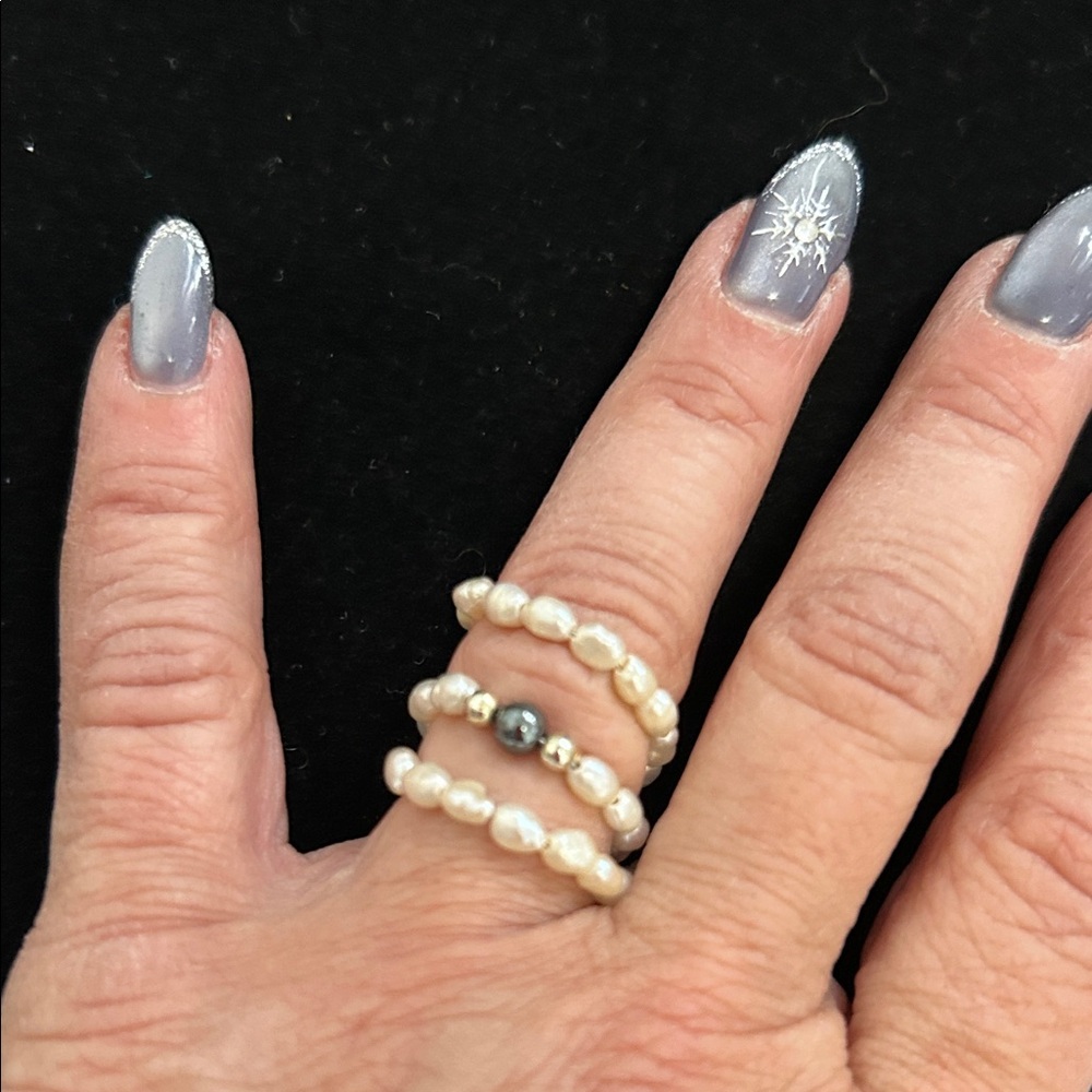 Freshwater Pearl Coil Ring